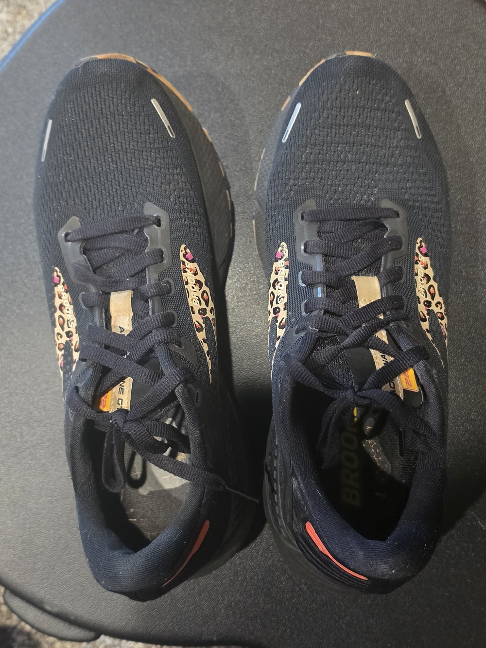 Brooks Adrenaline GTS 22 Leopard Accent Black Running Shoes